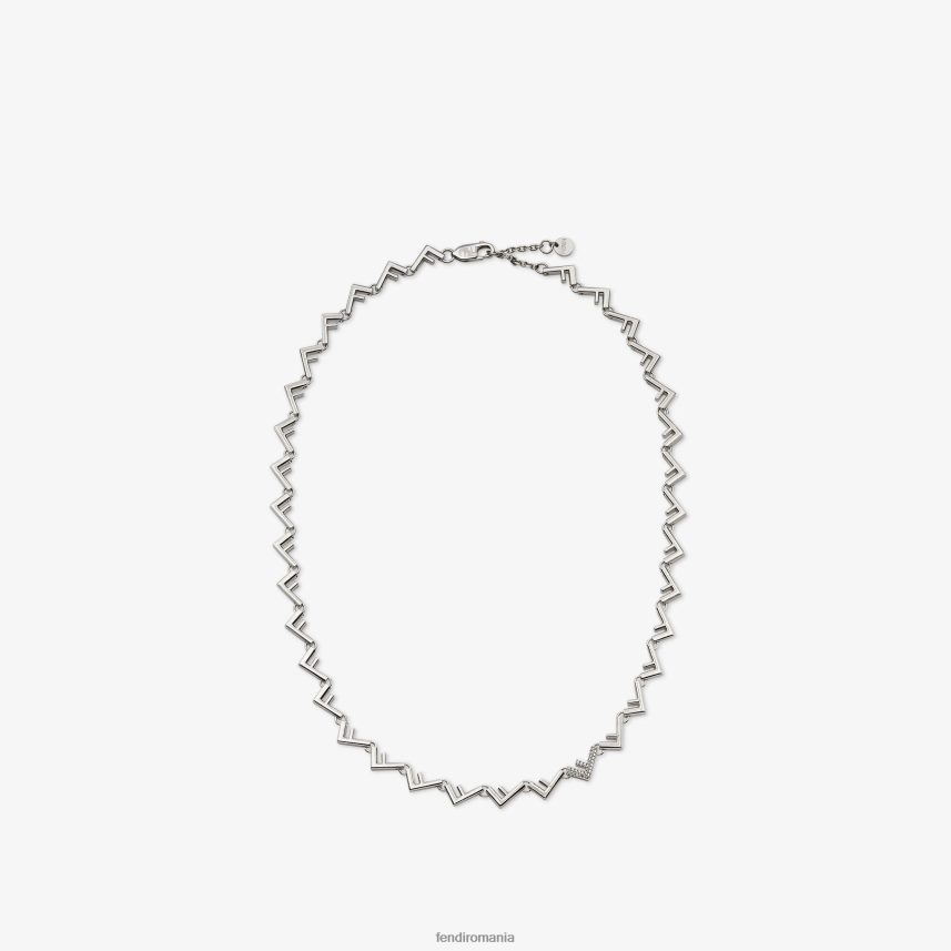 colier metalic argint Fendi bărbați Bijuterii 86084L2738
