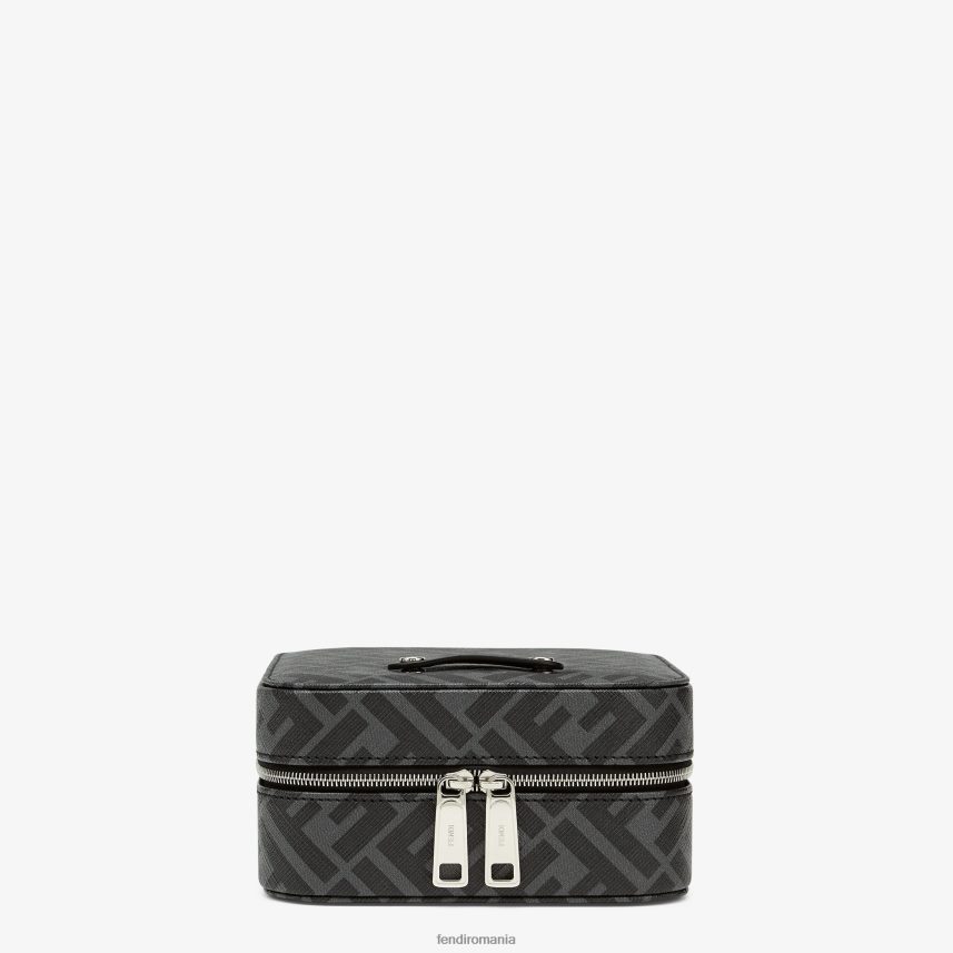 cutie de bijuterii de modă în pu gri Fendi bărbați accesorii 86084L2514