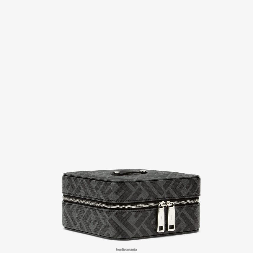 cutie de bijuterii de modă în pu gri Fendi bărbați accesorii 86084L2514