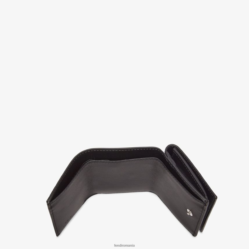 portofel din material textil cu trei ori negru Fendi bărbați accesorii 86084L2625