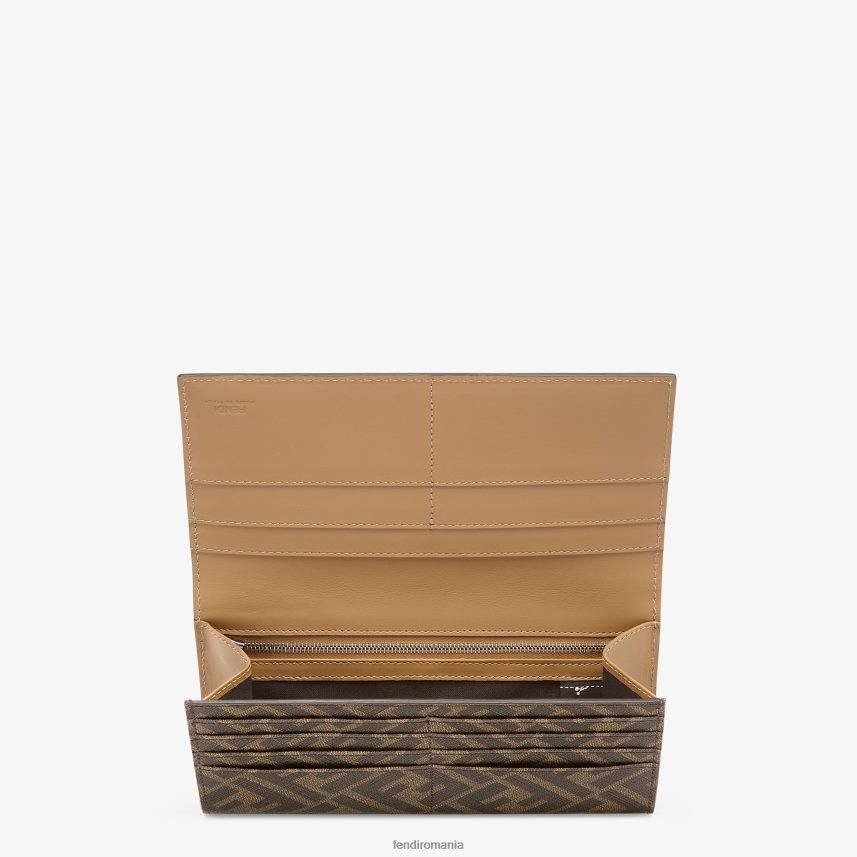 portofel din material textil maro Fendi bărbați accesorii 86084L2587