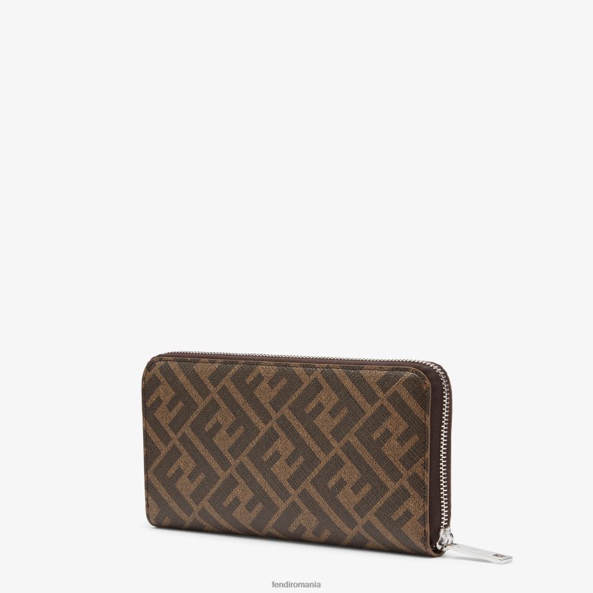 portofel din material textil maro Fendi bărbați accesorii 86084L2593