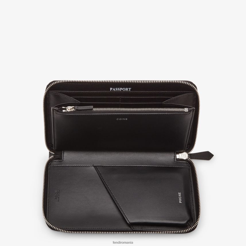 portofel din material textil negru Fendi bărbați accesorii 86084L2626