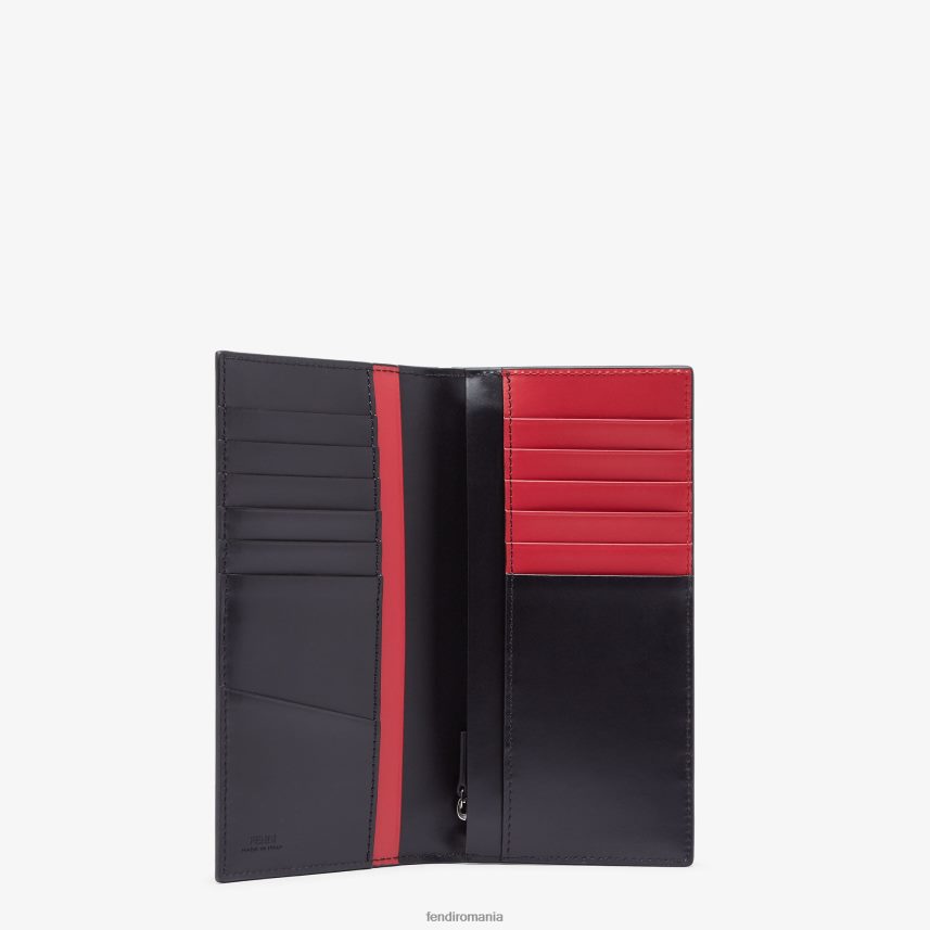 portofel din piele umbra negru Fendi bărbați accesorii 86084L2638