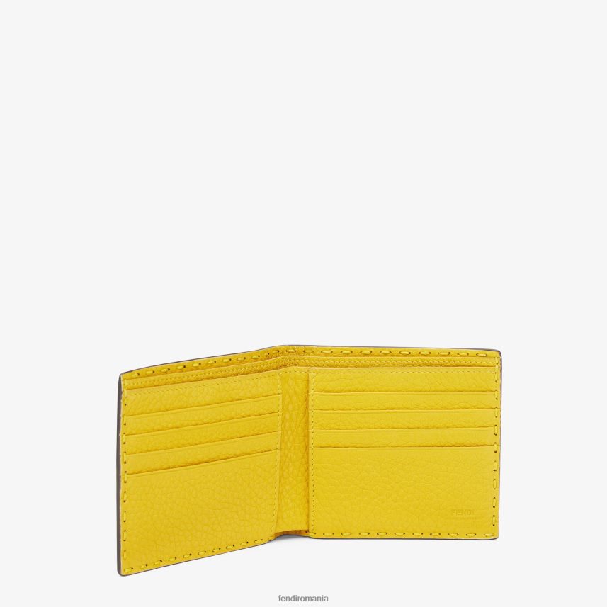 portofel dublu de aligator Modă Fendi bărbați accesorii 86084L2675