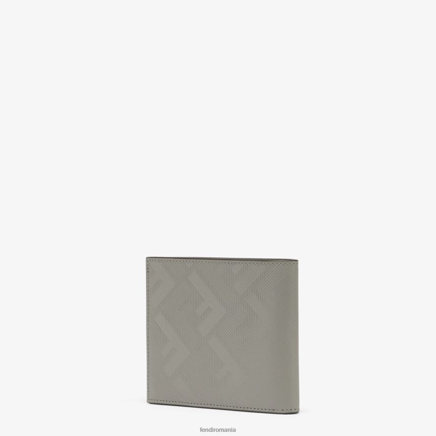 portofel dublu din piele de porumbel gri Fendi bărbați accesorii 86084L2581