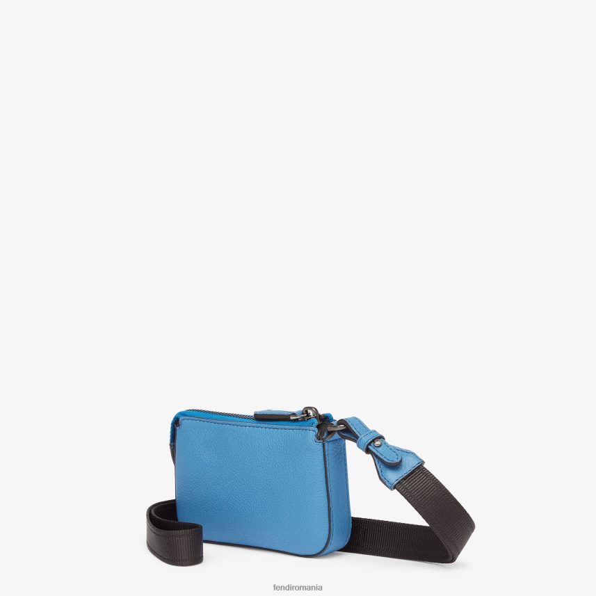 poseta din piele albastru deschis Fendi bărbați accesorii 86084L2616