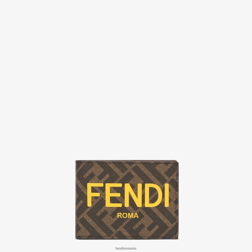 tesatura bi-fold maro Fendi bărbați accesorii 86084L2637