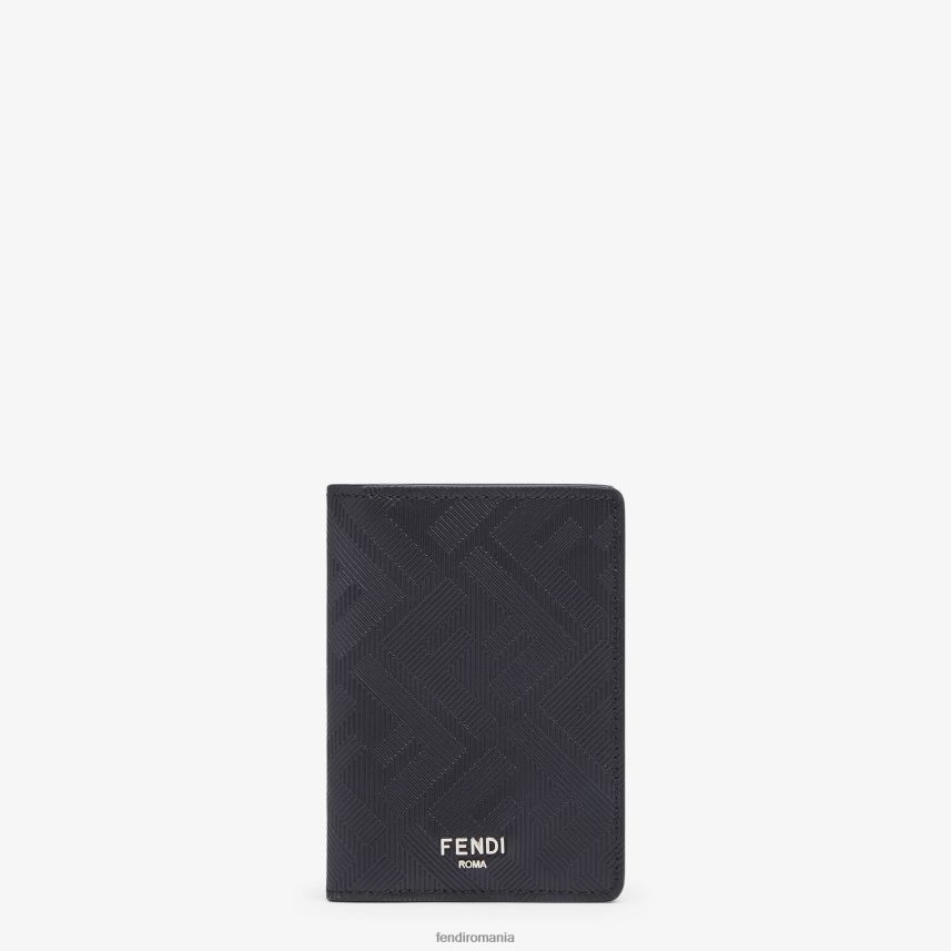 ff suport card din piele negru Fendi bărbați accesorii 86084L2599
