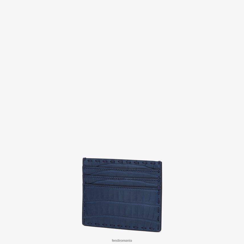 suport card din piele de aligator Modă Fendi bărbați accesorii 86084L2677