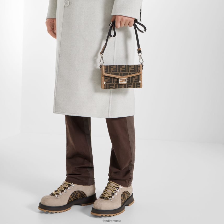 ff geanta din stofa maro Fendi bărbați accesorii 86084L2586