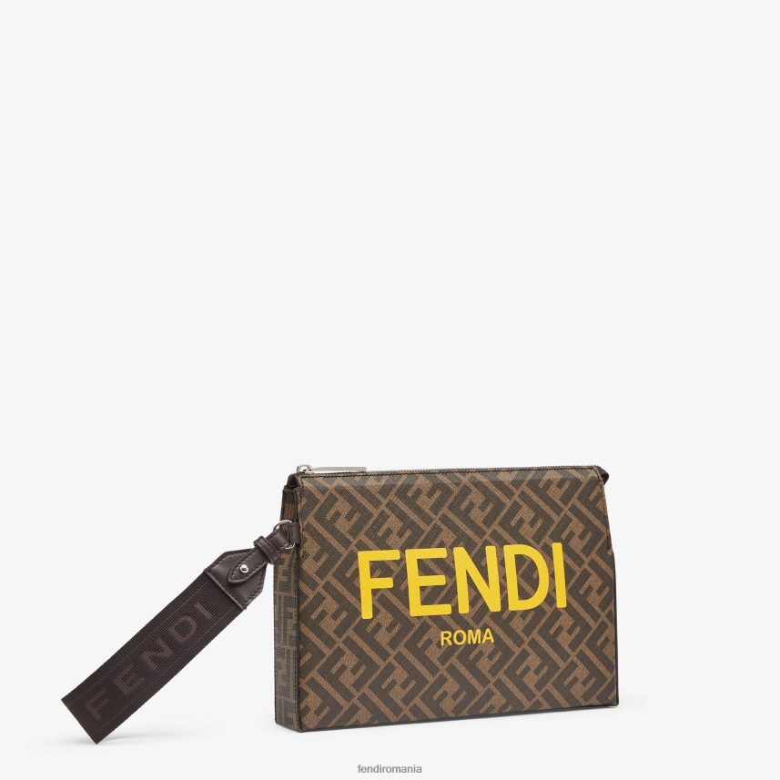 ff husă din material textil maro Fendi bărbați accesorii 86084L2636