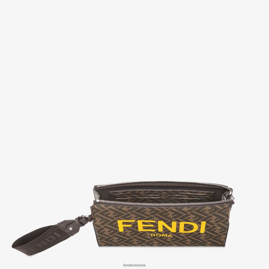ff husă din material textil maro Fendi bărbați accesorii 86084L2636