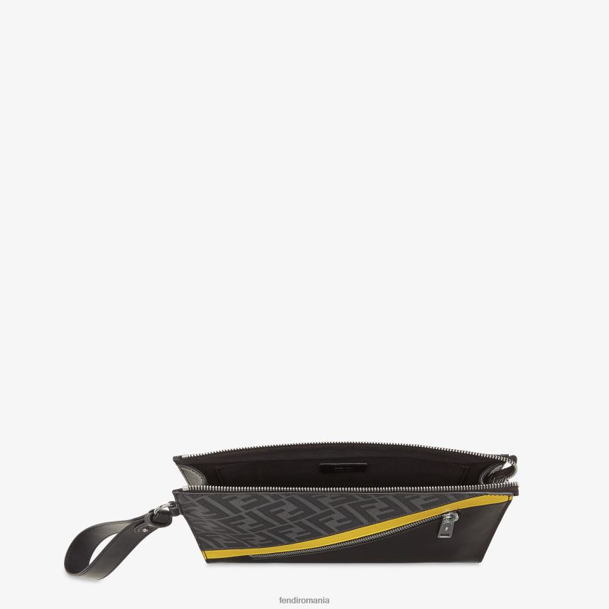 husă din material textil gri Fendi bărbați accesorii 86084L1842