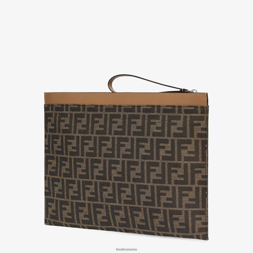 husă din material textil maro Fendi bărbați accesorii 86084L1875