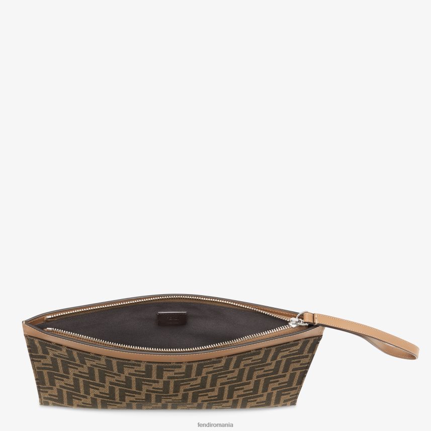 husă din material textil maro Fendi bărbați accesorii 86084L1876