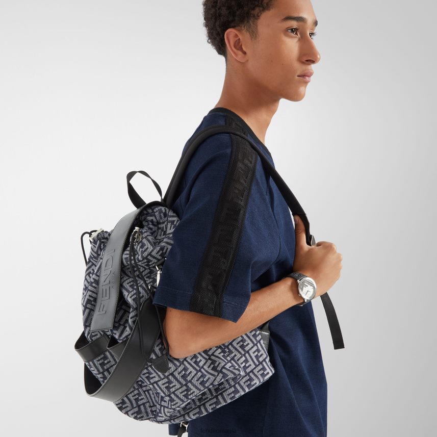 ff rucsac din material jacquard negru Fendi bărbați accesorii 86084L1852