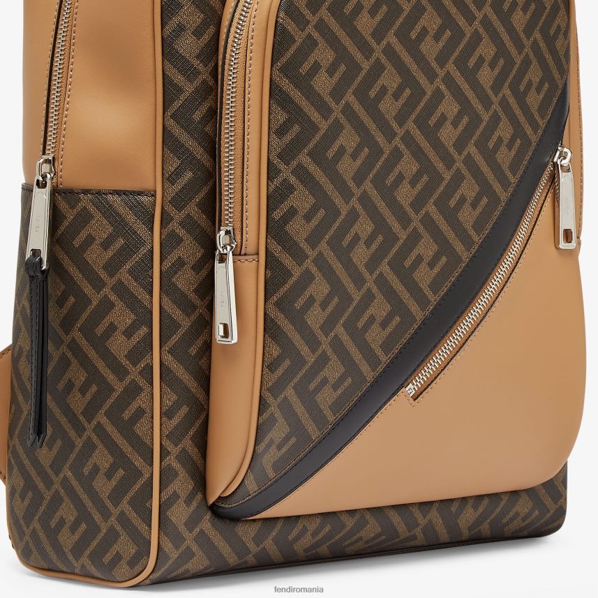 ff rucsac din material textil maro Fendi bărbați accesorii 86084L1879