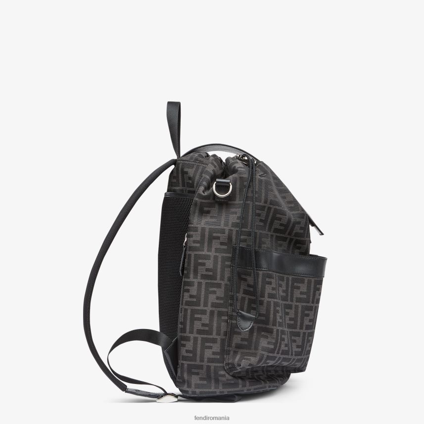 ff rucsac din material textil negru Fendi bărbați accesorii 86084L1861