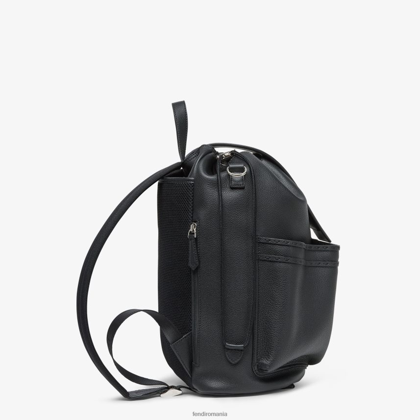 rucsac din piele negru Fendi bărbați accesorii 86084L1837