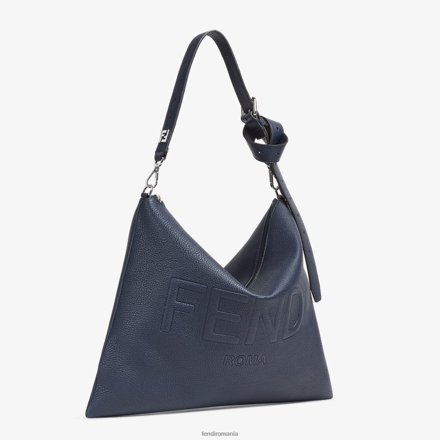 dupa geanta de piele albastru Fendi bărbați accesorii 86084L1827