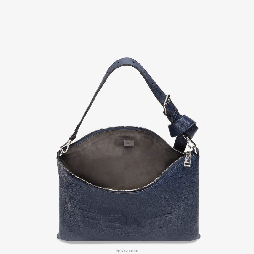 dupa geanta de piele albastru Fendi bărbați accesorii 86084L1827