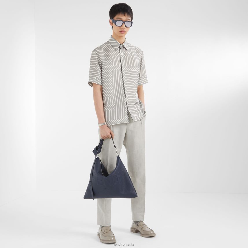 dupa geanta de piele albastru Fendi bărbați accesorii 86084L1827