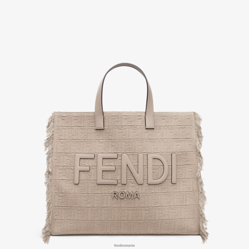 ff geanta din stofa cu franjuri bej Fendi bărbați accesorii 86084L1847