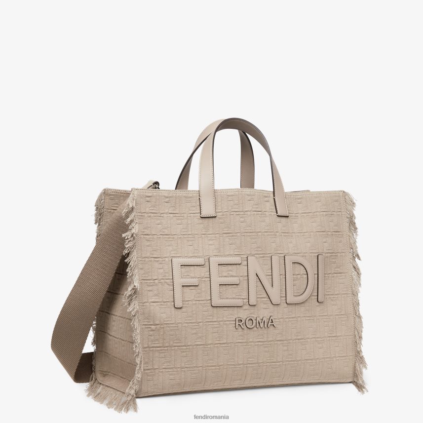 ff geanta din stofa cu franjuri bej Fendi bărbați accesorii 86084L1847