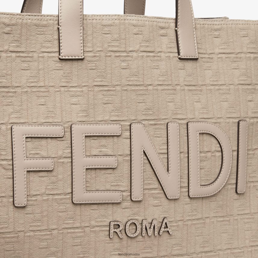 ff geanta din stofa cu franjuri bej Fendi bărbați accesorii 86084L1847