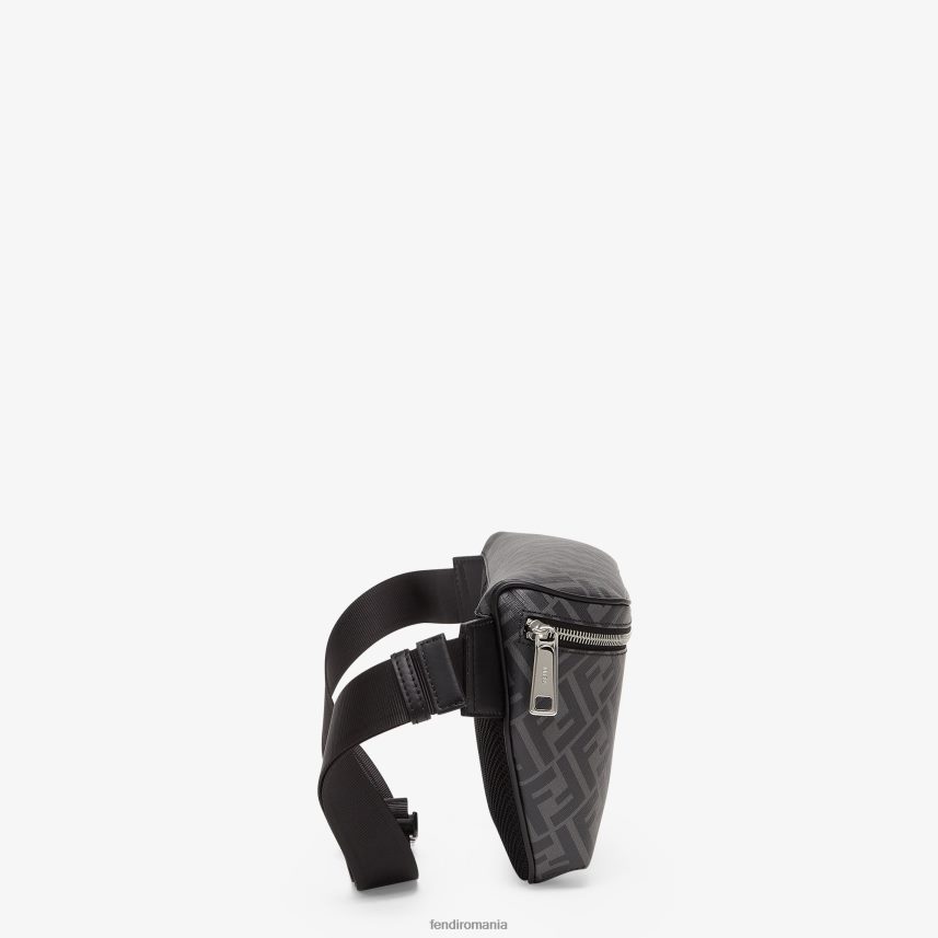 geantă de curea din material textil gri Fendi bărbați accesorii 86084L1858