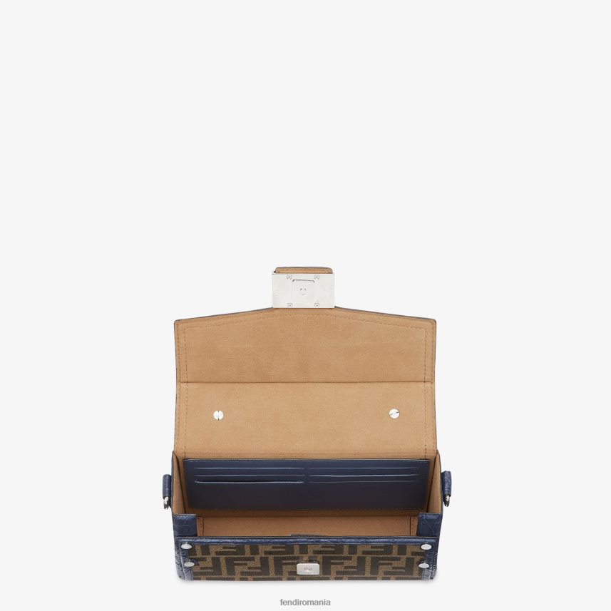 geantă din material ff exotic maro Fendi bărbați accesorii 86084L1880