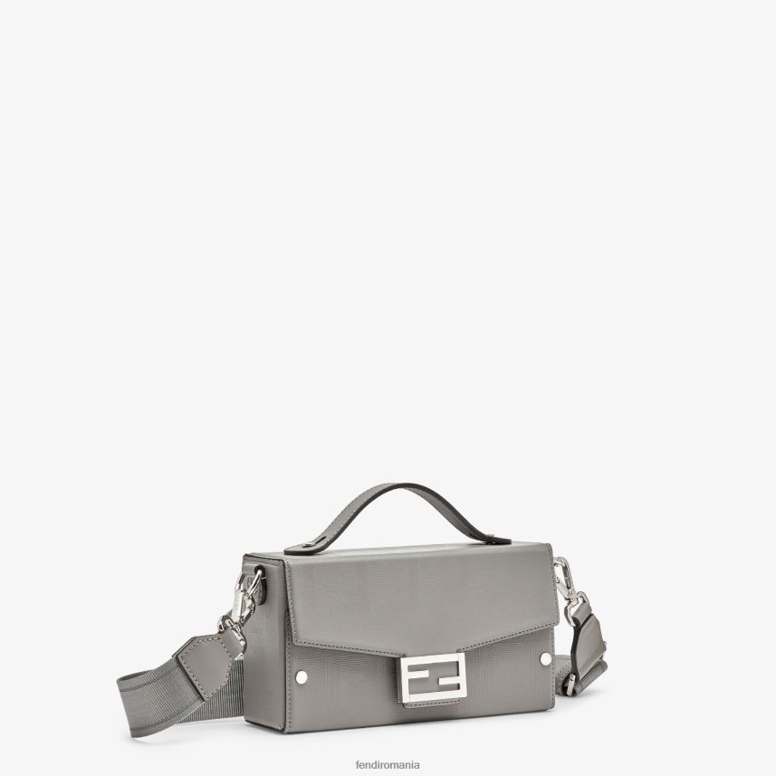 geantă din piele de porumbel gri Fendi bărbați accesorii 86084L1814