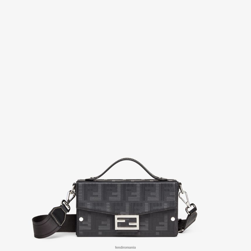 geantă moale din piele baguette negru Fendi bărbați accesorii 86084L1801