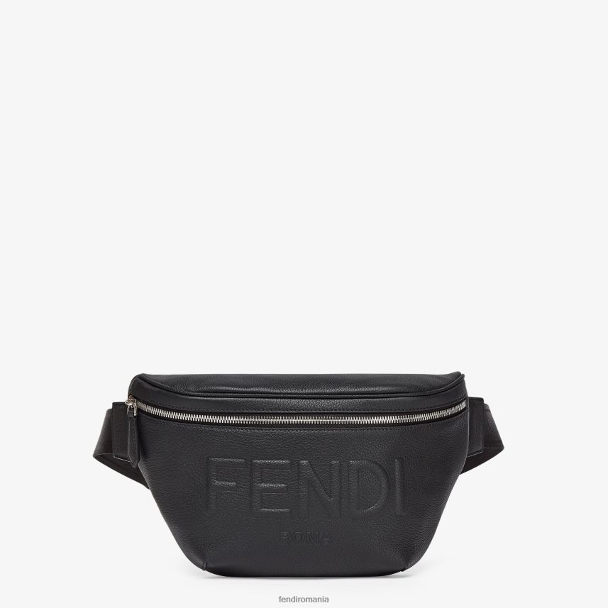 geanta cu curea din piele negru Fendi bărbați accesorii 86084L1840