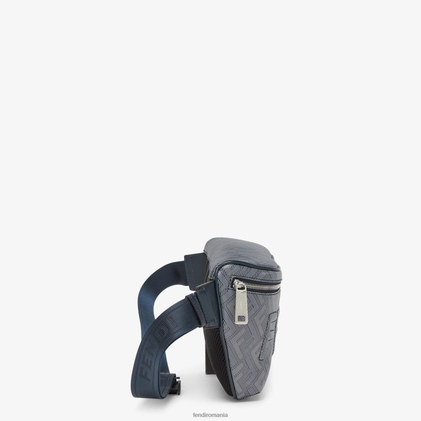 geanta curea din piele cu imprimeu ff dungi multicolor Fendi bărbați accesorii 86084L1793