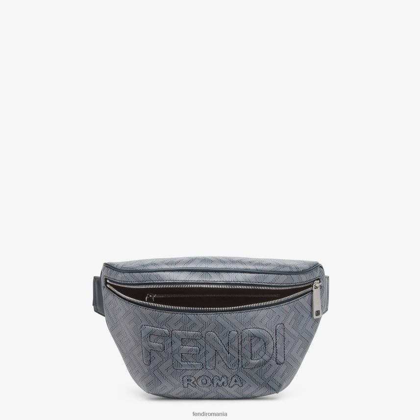 geanta curea din piele cu imprimeu ff dungi multicolor Fendi bărbați accesorii 86084L1793