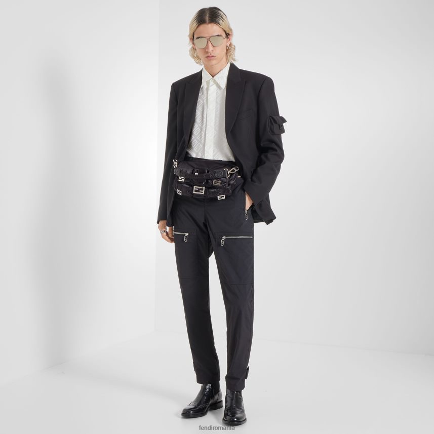 geanta de nailon negru Fendi bărbați accesorii 86084L1881