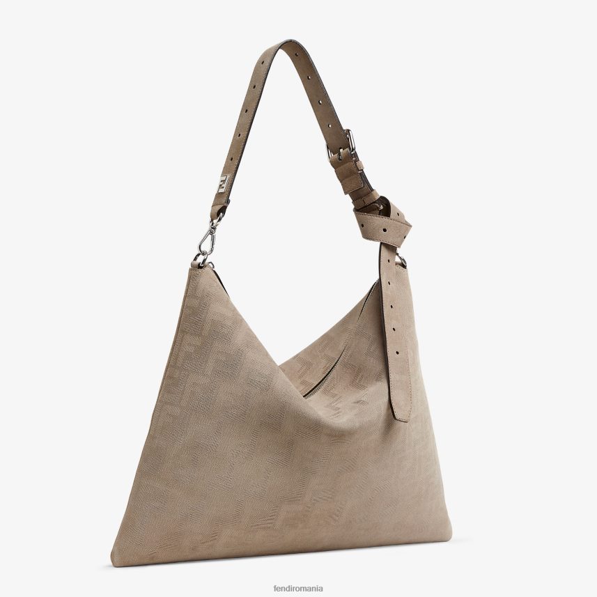 geanta de piele intoarsa bej Fendi bărbați accesorii 86084L1829