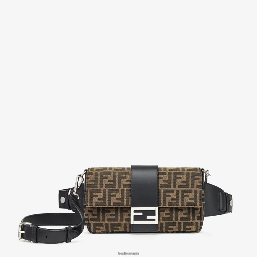 geanta din material jacquard ff maro Fendi bărbați accesorii 86084L1883