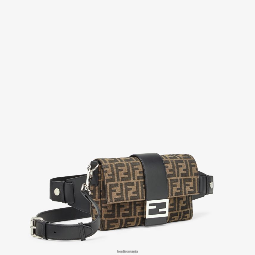 geanta din material jacquard ff maro Fendi bărbați accesorii 86084L1883