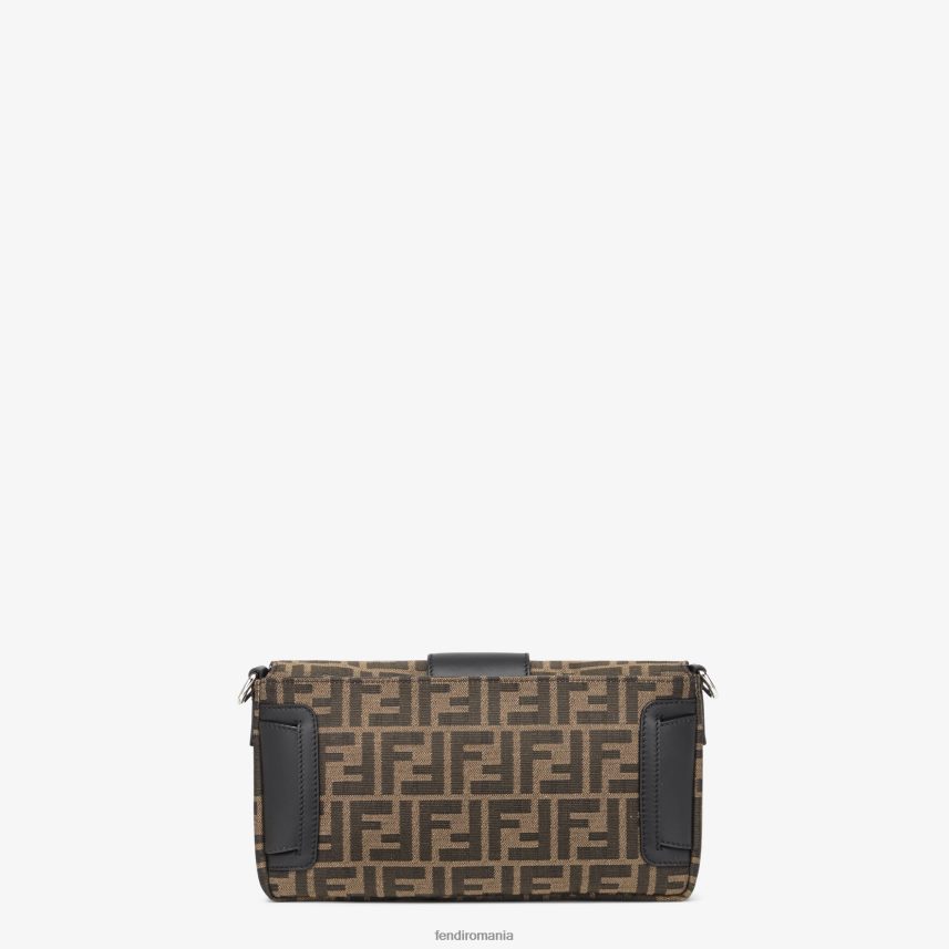 geanta din material jacquard ff maro Fendi bărbați accesorii 86084L1883