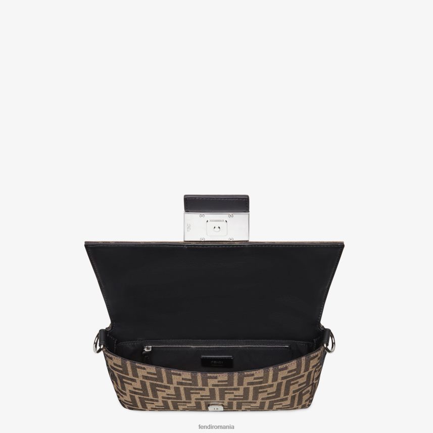 geanta din material jacquard ff maro Fendi bărbați accesorii 86084L1883