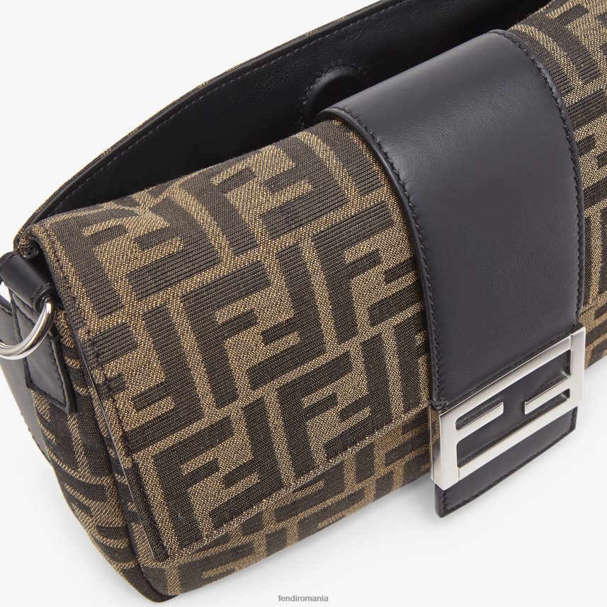 geanta din material jacquard ff maro Fendi bărbați accesorii 86084L1883
