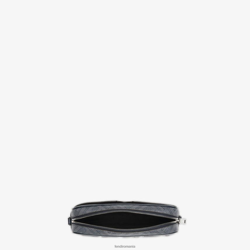 geanta din piele cu imprimeu ff dungi multicolor Fendi bărbați accesorii 86084L1791