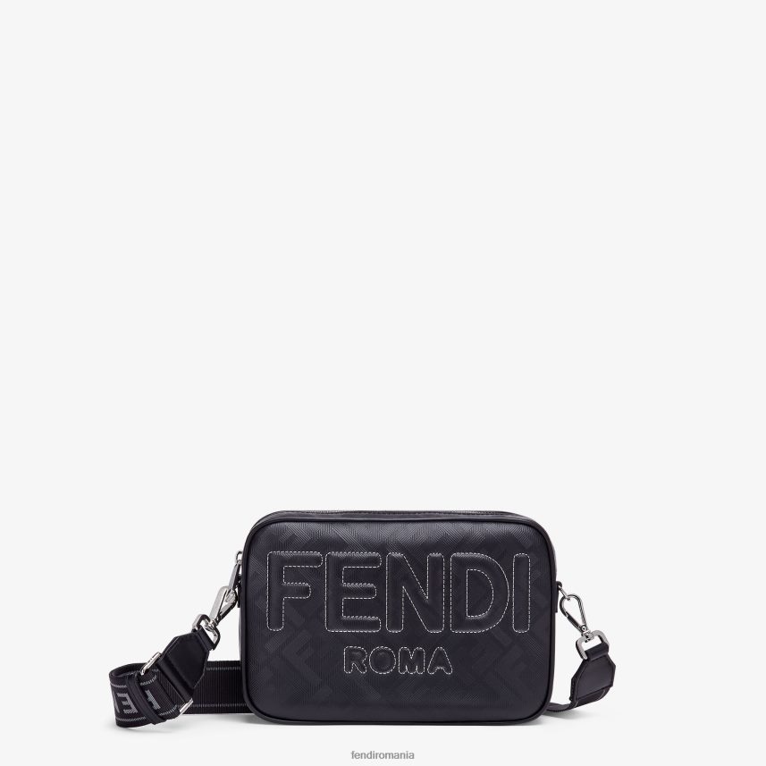 geanta din piele cu imprimeu ff negru Fendi bărbați accesorii 86084L1811
