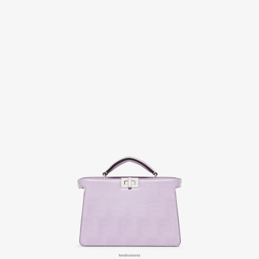geanta din piele liliac Violet Fendi bărbați accesorii 86084L1794