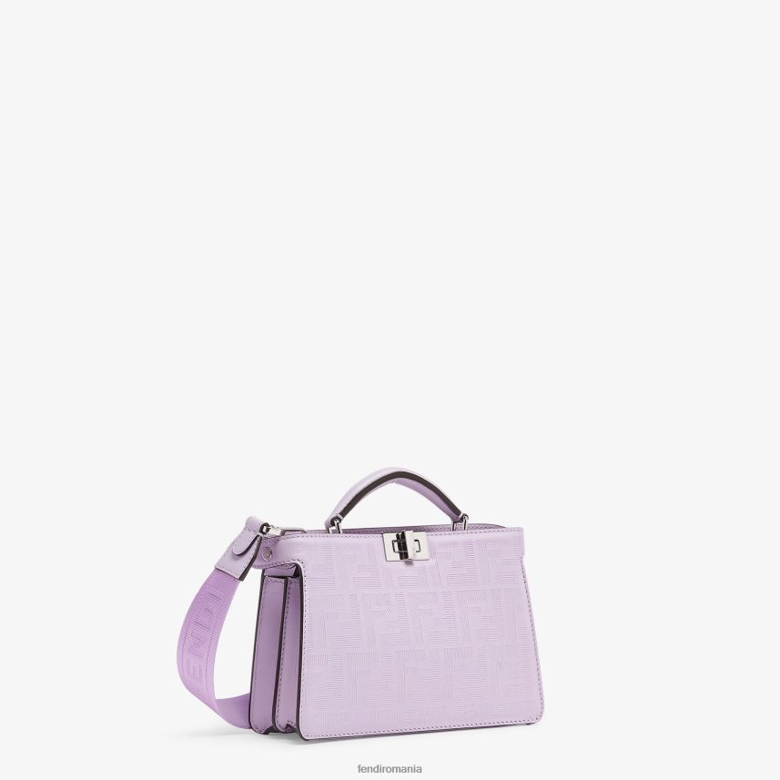 geanta din piele liliac Violet Fendi bărbați accesorii 86084L1794