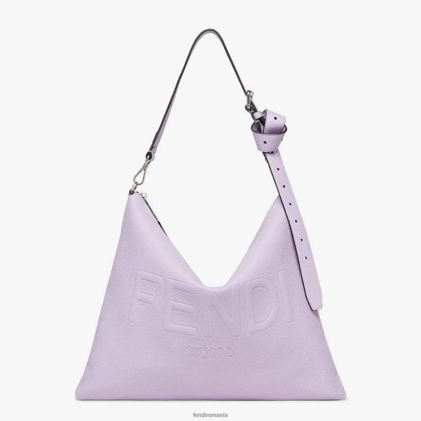 geanta din piele liliac Violet Fendi bărbați accesorii 86084L1828