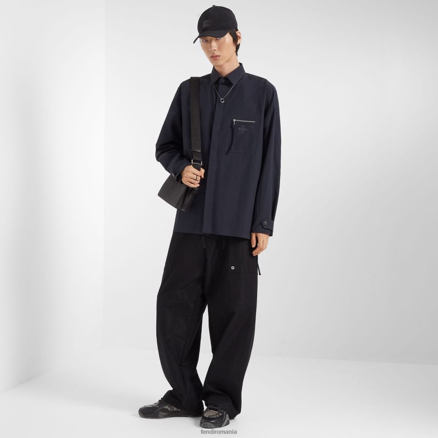 geanta din piele peekaboo iseeu xcross negru Fendi bărbați accesorii 86084L1810